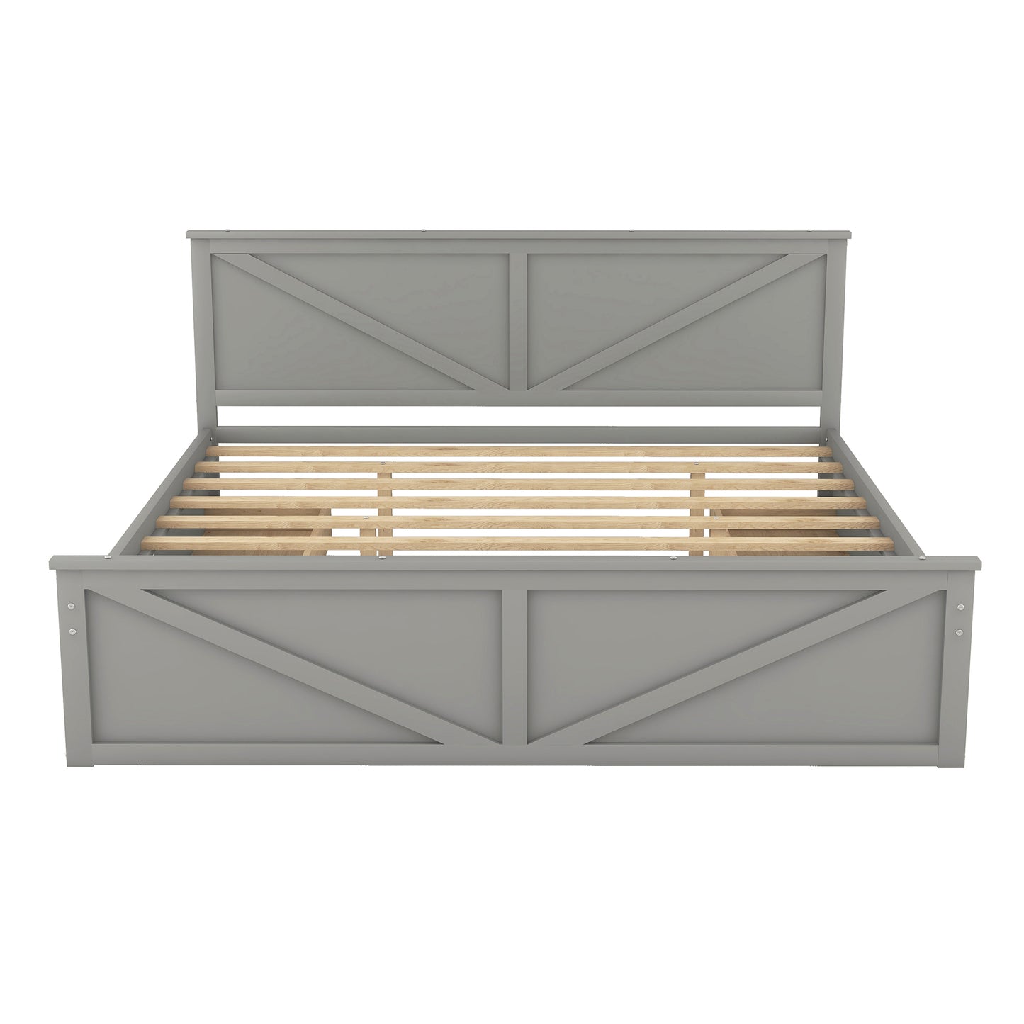 Farm Storage King Bed (gray)