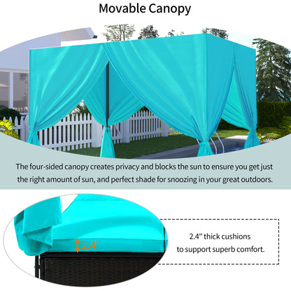 Natalie Outdoor Cabana (blue)