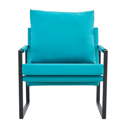 Alexis Cyan Accent Chairs, Set of 2