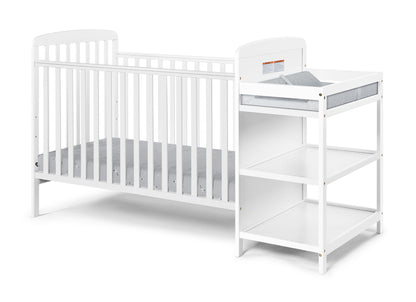 Ramsey 3-in-1 Convertible Crib and Changer White