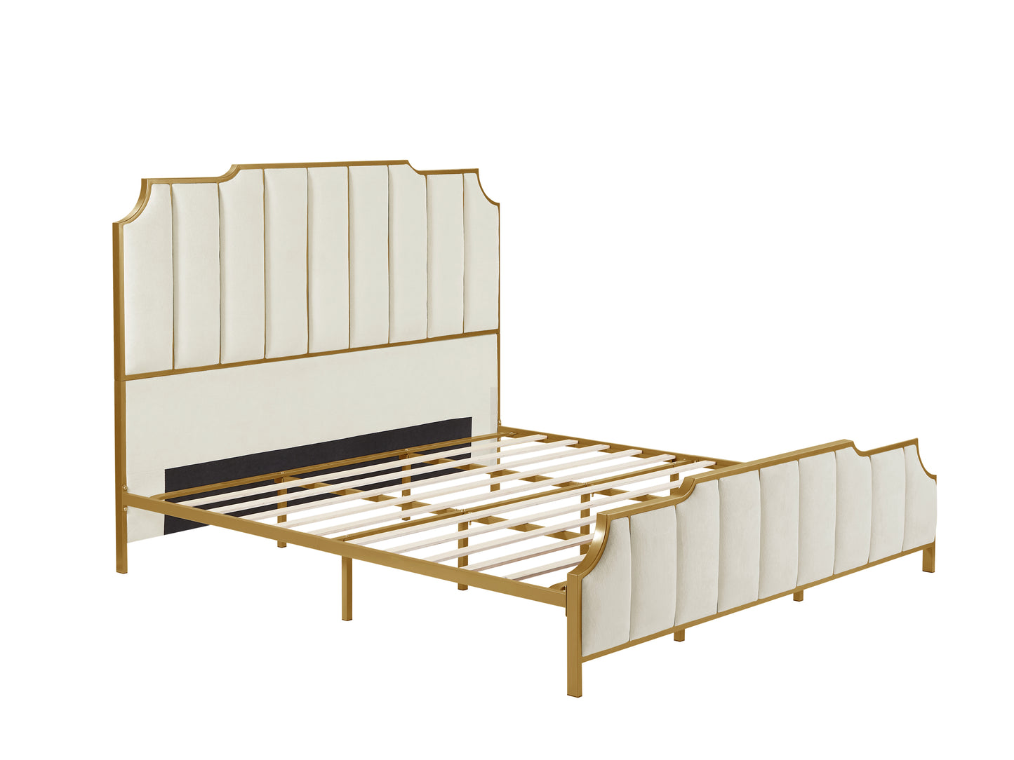 Jamie King Bed (white)