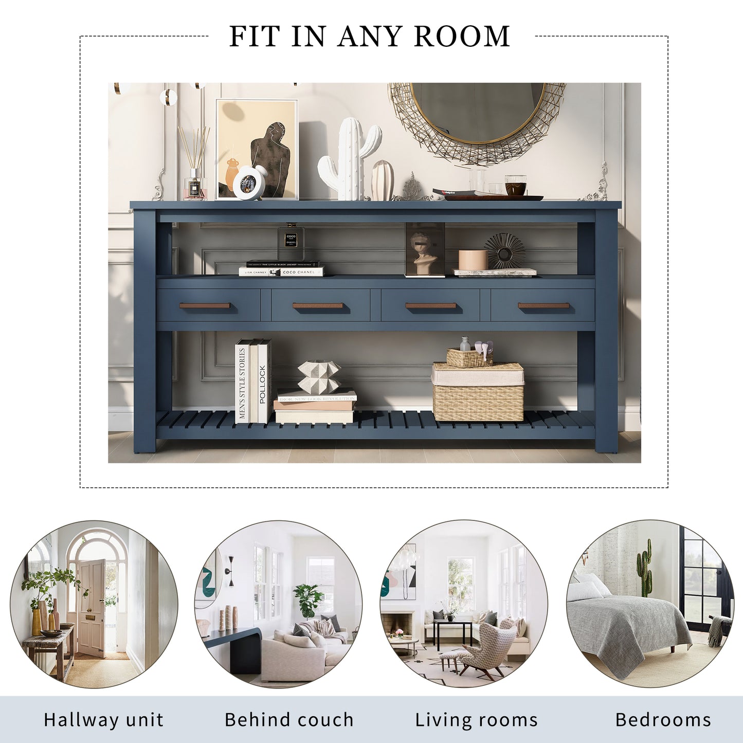 Max Console Table (blue)