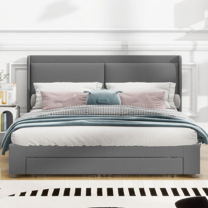 Zelda Queen Bed (gray)