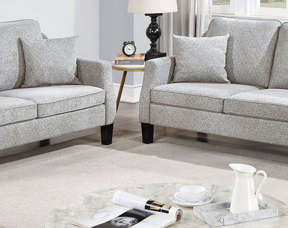 Dahlia Gray 2 Piece Sofa And Loveseat Set