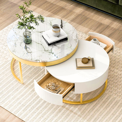 Golden Nesting Coffee Table