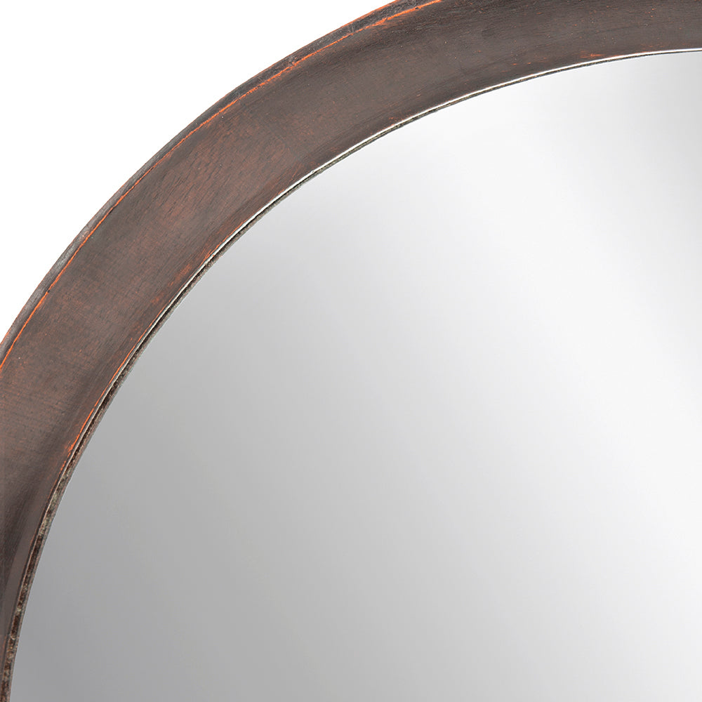 Mango Dark Brown Wood Wall Mirror