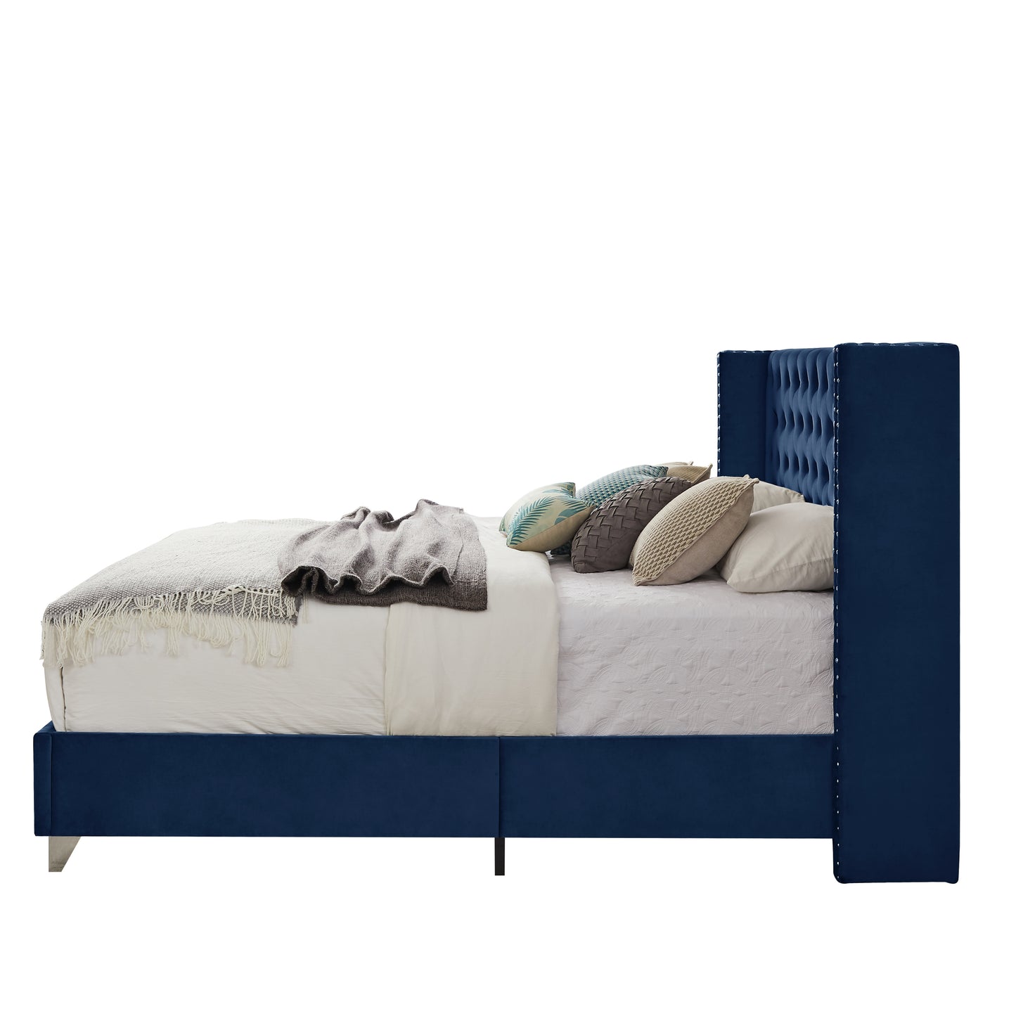 Caine King Bed (blue)