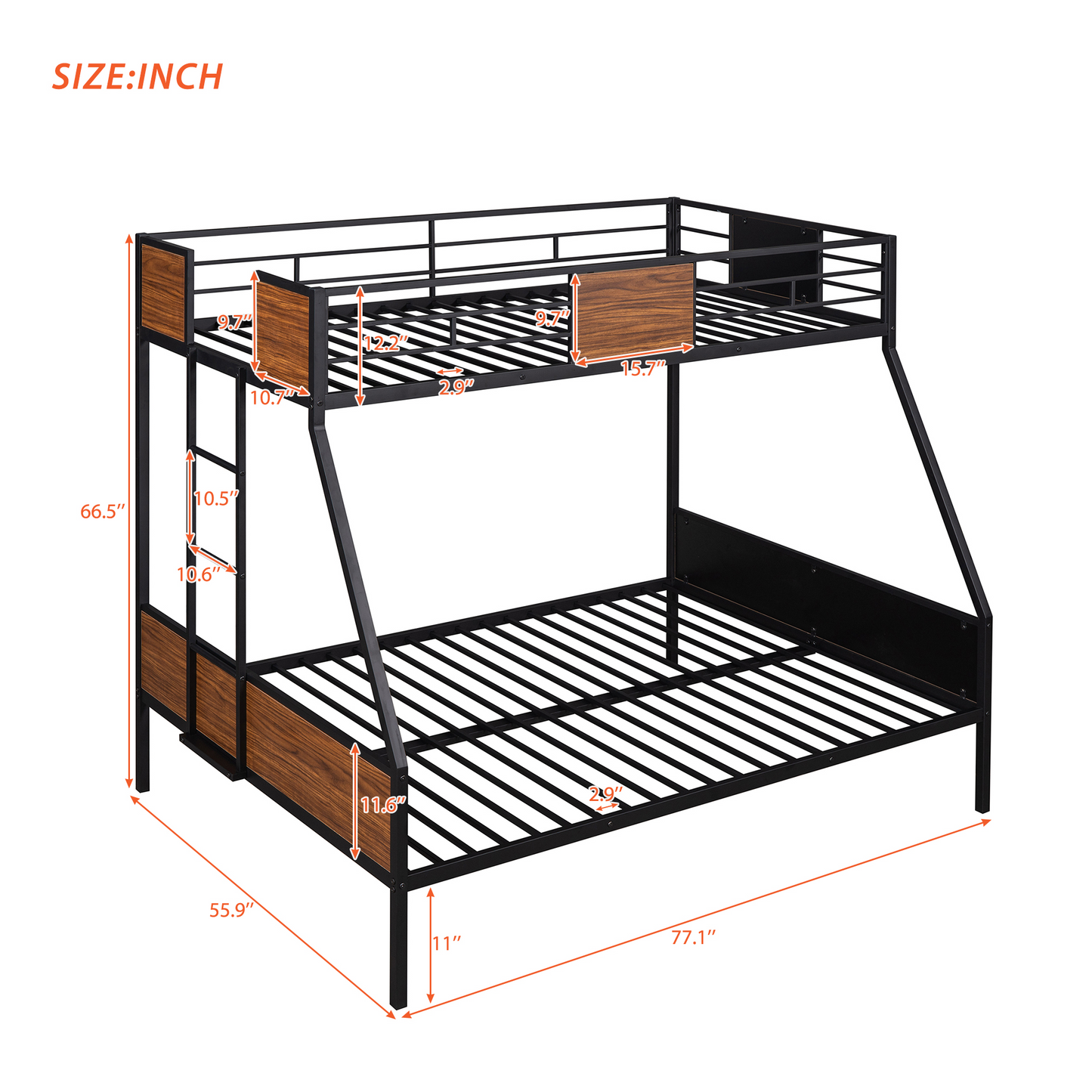 Kai Twin-over-full bunk bed