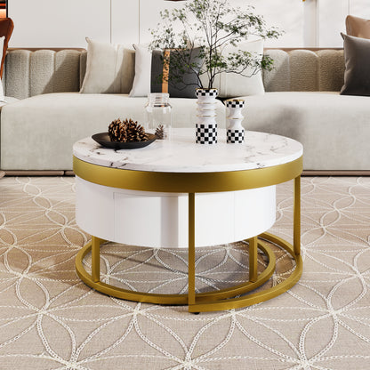 Golden Nesting Coffee Table