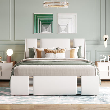 Stripe Full Bed (white)