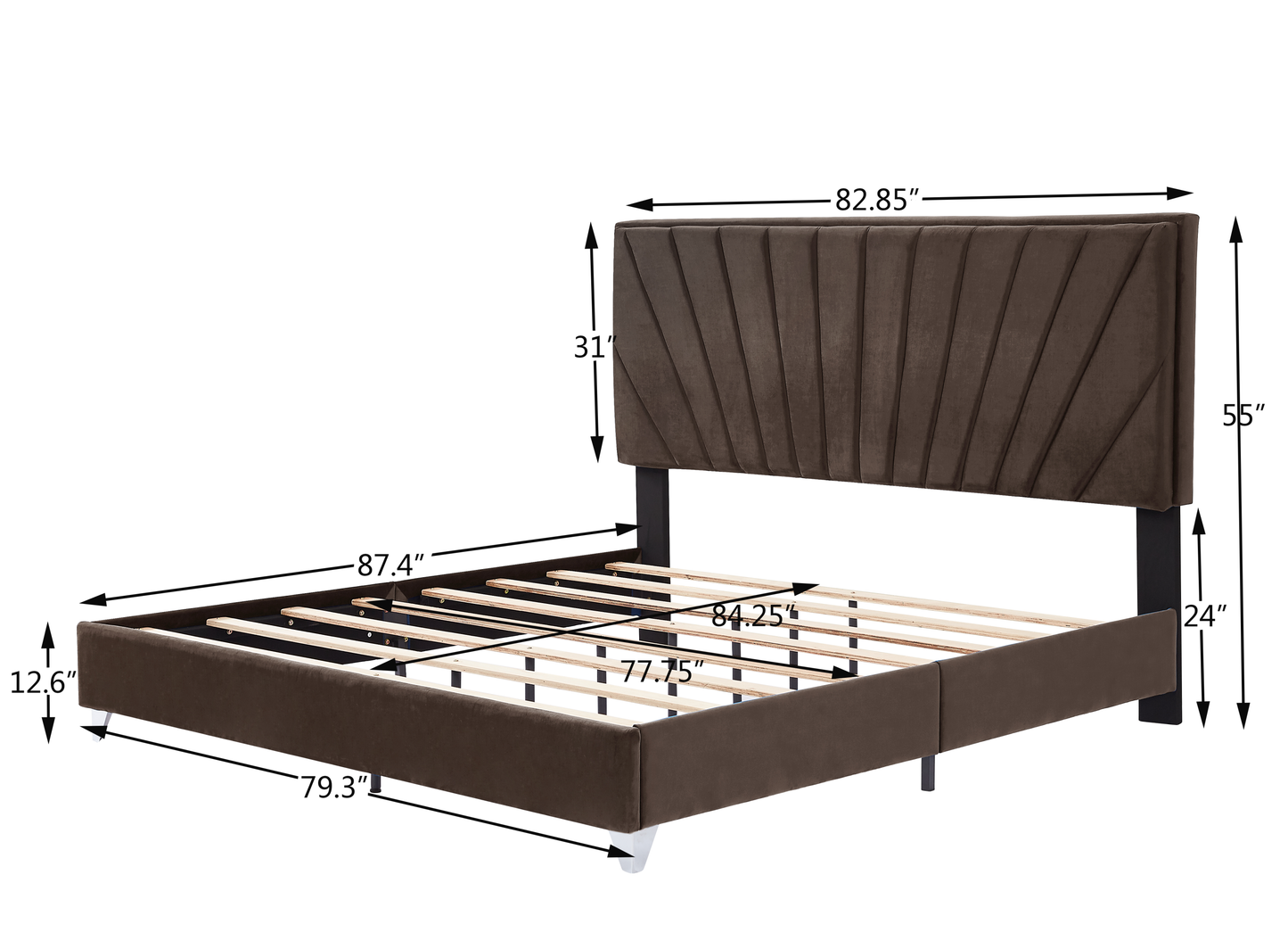 Sun King Bed (brown)