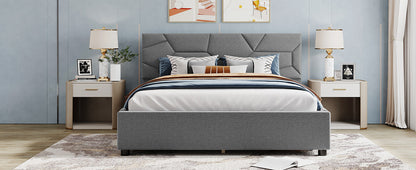 Maia Queen Bed (gray)