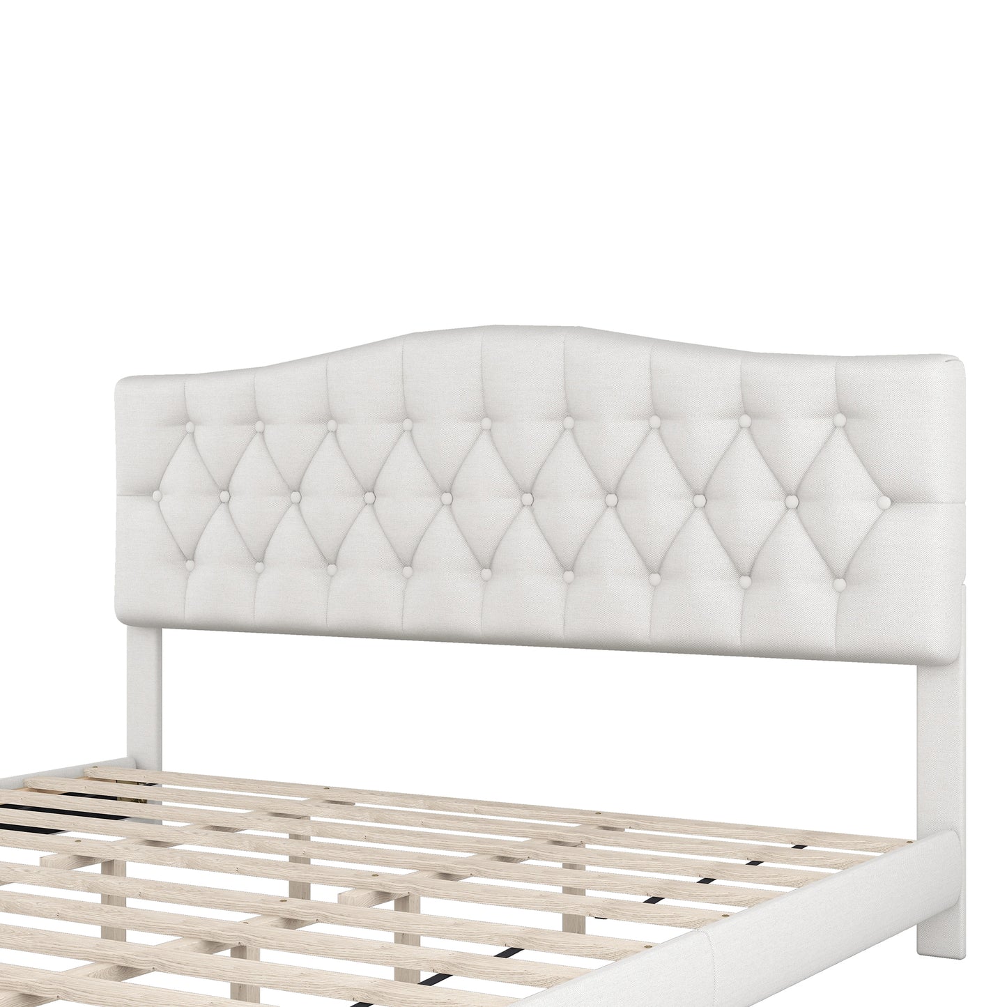 Mefo King Bed (beige)