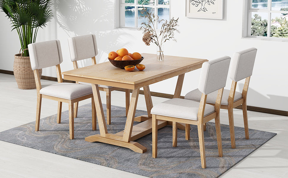 Akira 5 Piece Dining Table Set