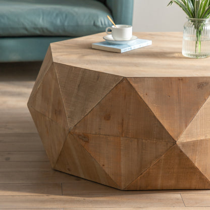 38"Three-dimensional Embossed Coffee Table