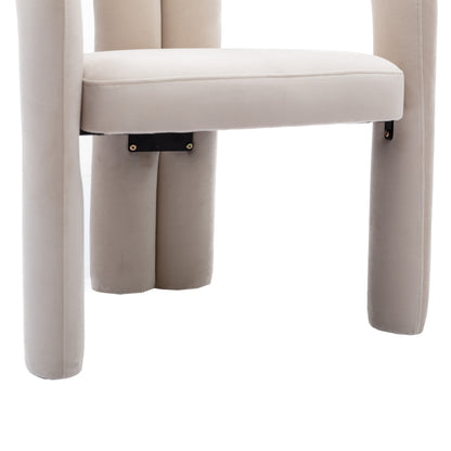 Ellen Beige Dining/Accent Chairs, Set of 2