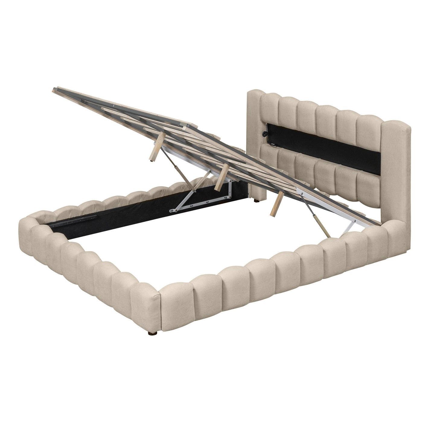 Tululla Queen Bed (beige)