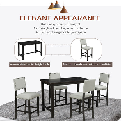 Kamala 5 Piece Dining Table Set