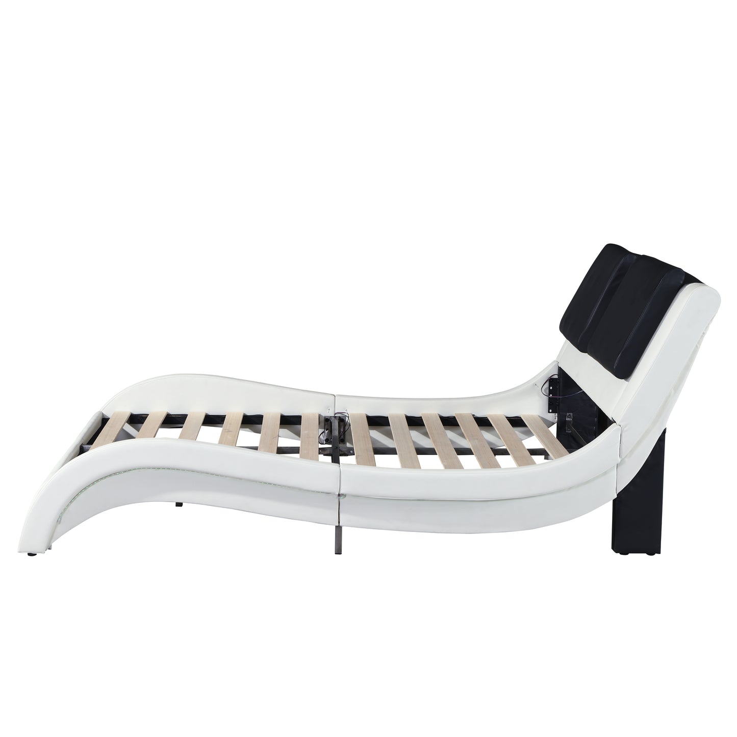 Wave Queen Bed (white)