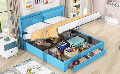 Zelda Queen Bed (blue)