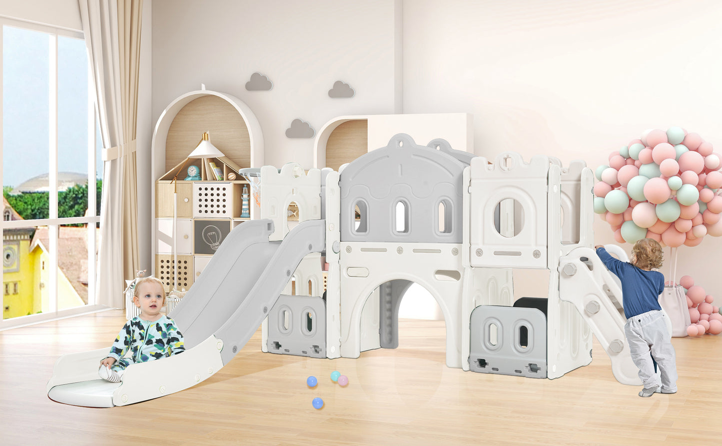 Kids Slide Play set Structure (gray)