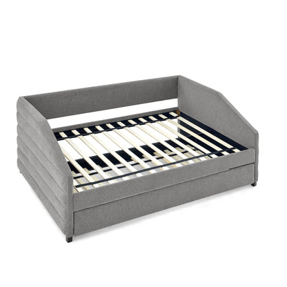 Lined Dark Gray Daybed with Trundle (full/twin)