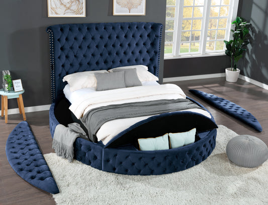 Gaiva Queen Bed (blue)