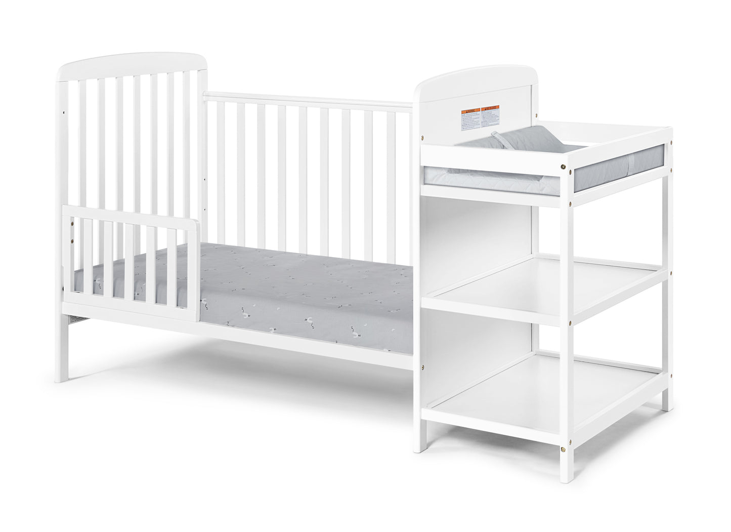 Ramsey 3-in-1 Convertible Crib and Changer White