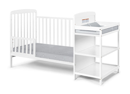 Ramsey 3-in-1 Convertible Crib and Changer White