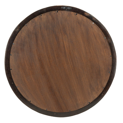 Mango Dark Brown Wood Wall Mirror