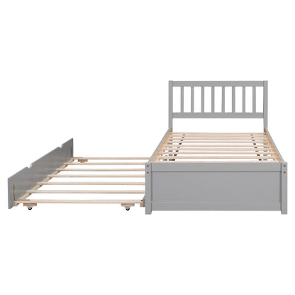 Sophie White Twin Platform Bed with Trundle