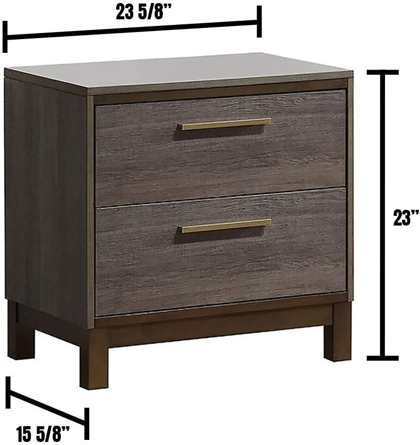 Dove Two Tone Night Stand