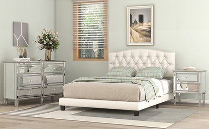 Mefo Queen Bed (beige)