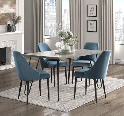 Melbourne Blue 5 Piece Dining Table Set