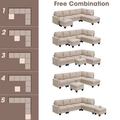 Benjamin Modern L-shaped Sectional Sofa