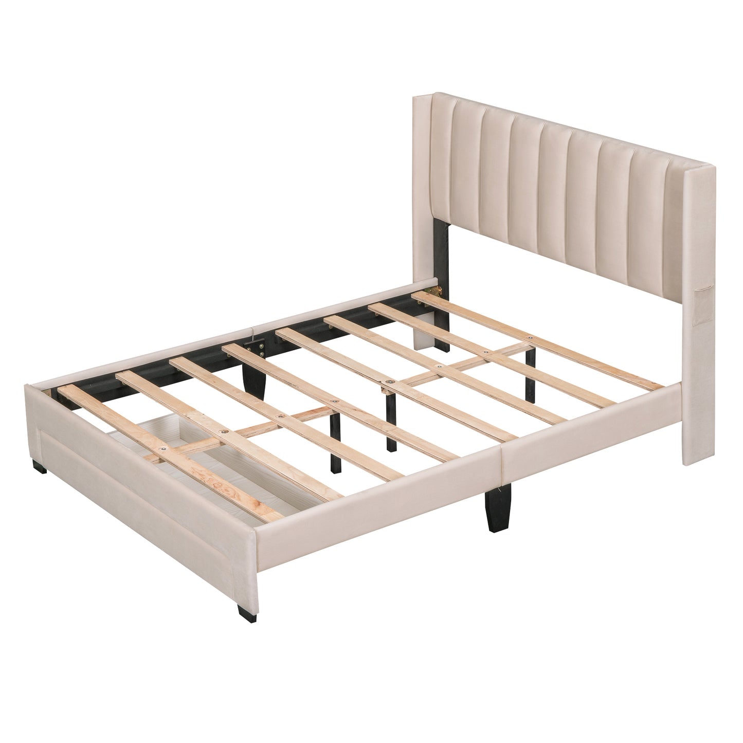 Hava Full Bed (beige)