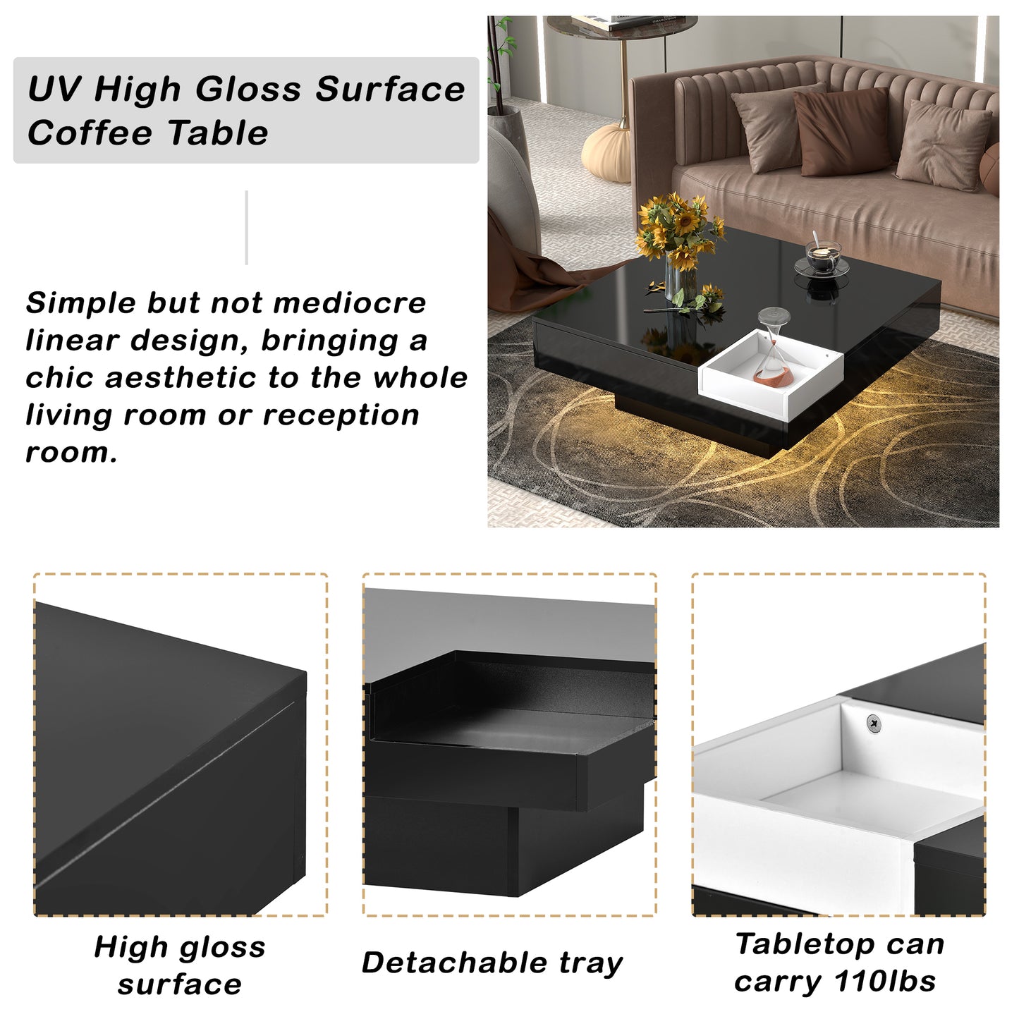 Oscar Coffee Table (black)