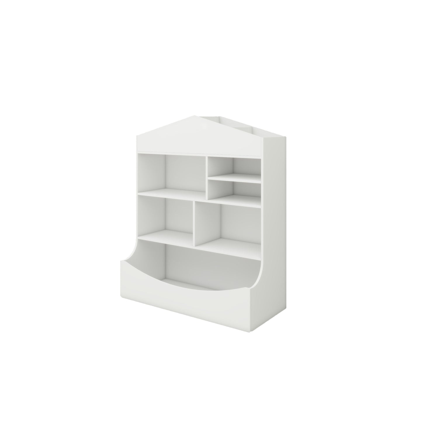 Children's Multi-Functional 7 Shelf Bookcase (white)