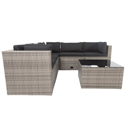 Citrus 6 Pieces Sectional Outdoor Set w/ Storage