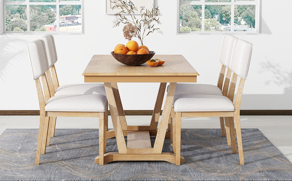 Akira 5 Piece Dining Table Set