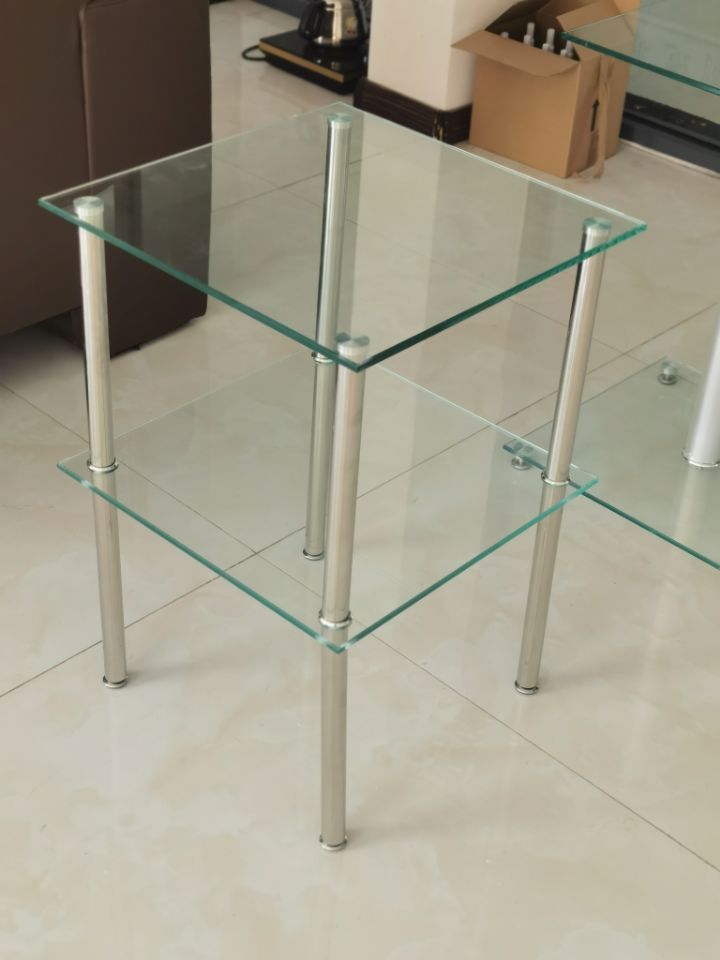 2 Layer Glass Side & End Table