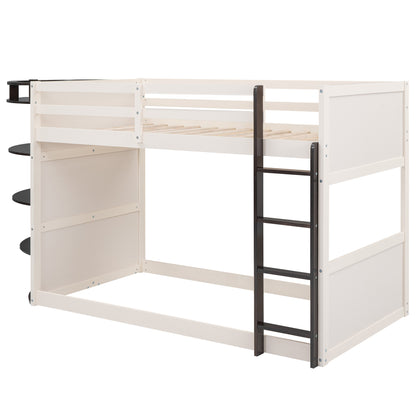 Boat Shape Twin over Twin Bunk Bed