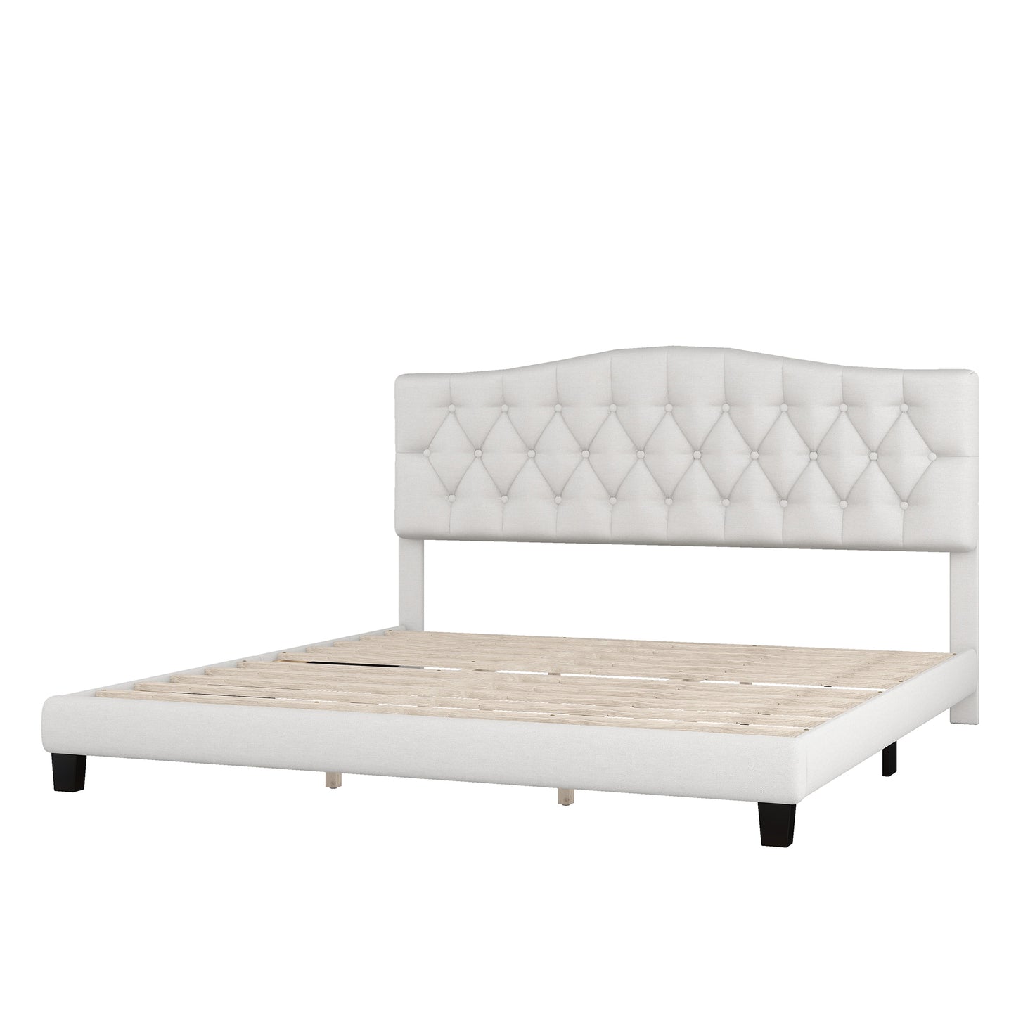 Mefo King Bed (beige)