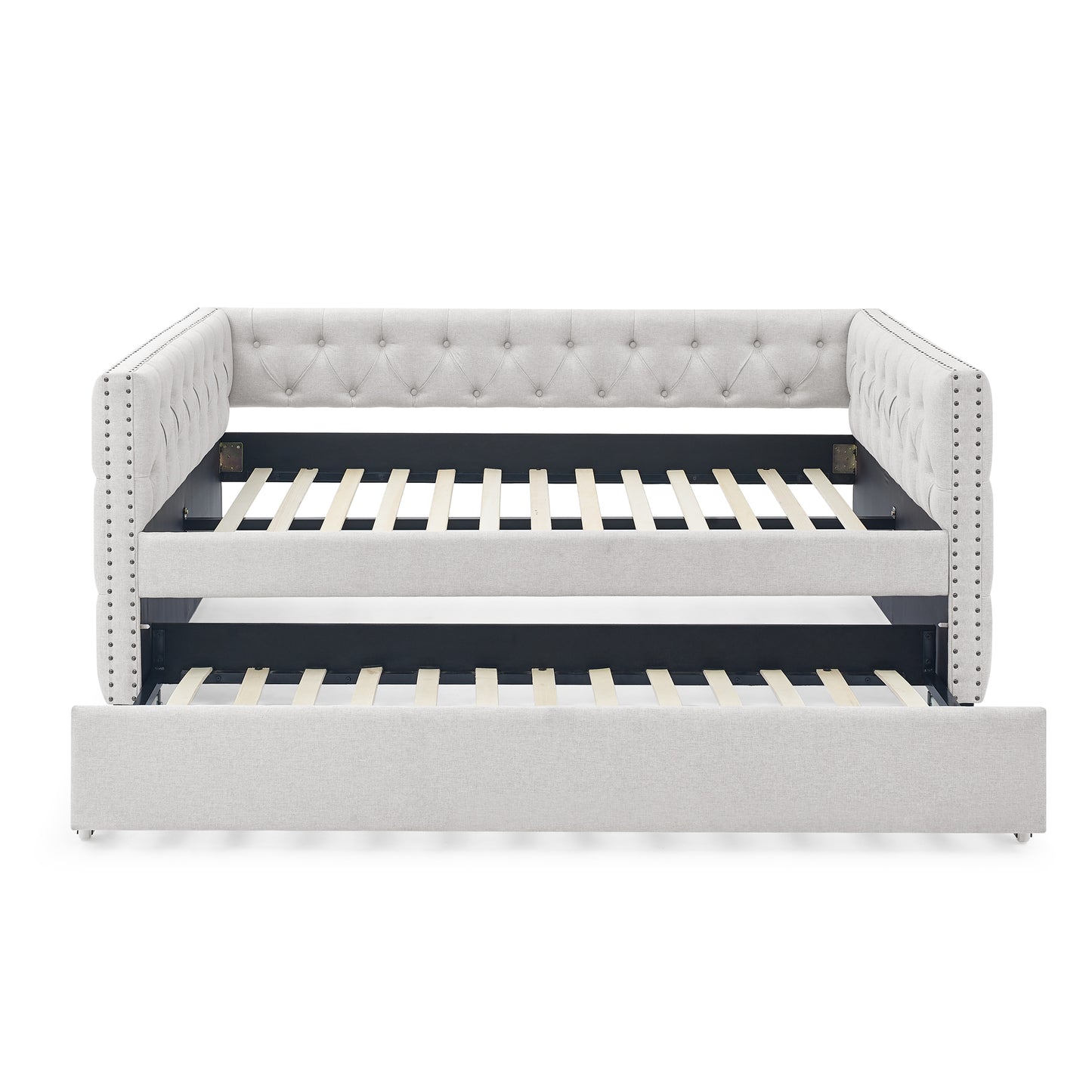 Fluff Beige Daybed with Trundle (full/twin)