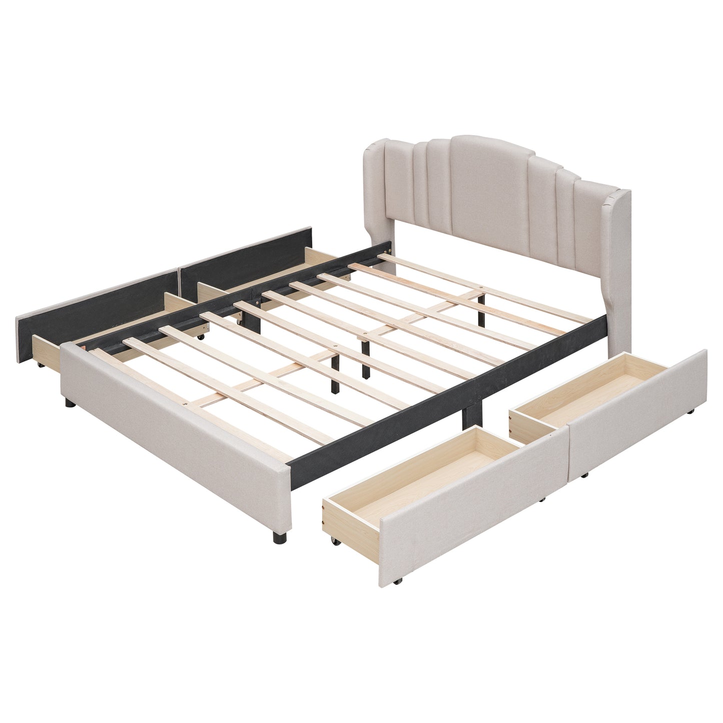 Berlin Queen Size Storage Bed