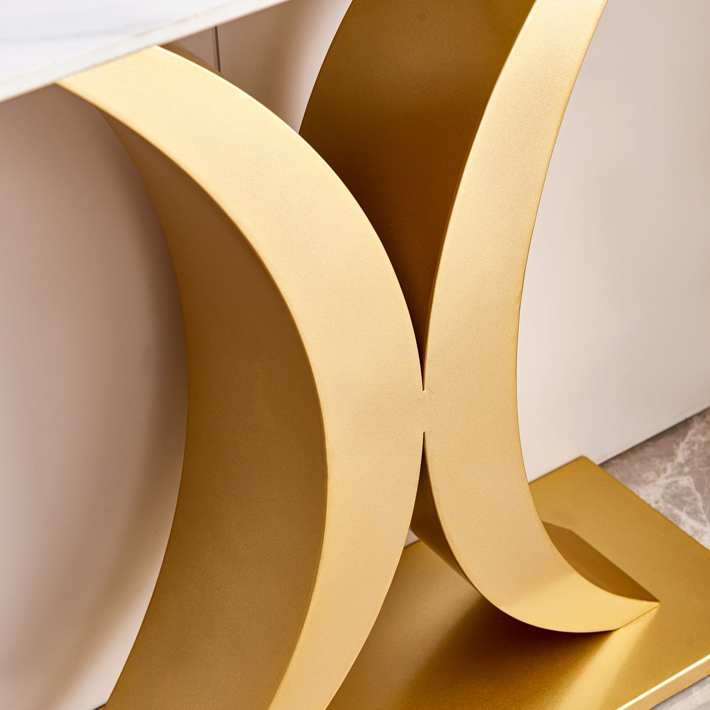 Double Moon Console Table (gold)