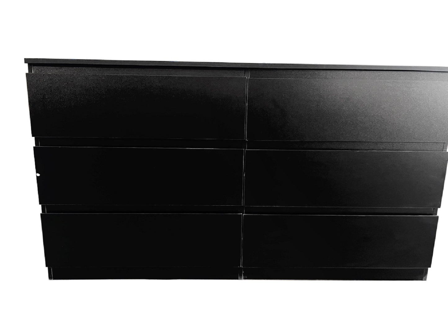 6 Drawer Double Dresser (black)