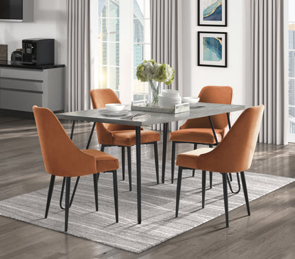 Melbourne Orange 5 Piece Dining Table Set