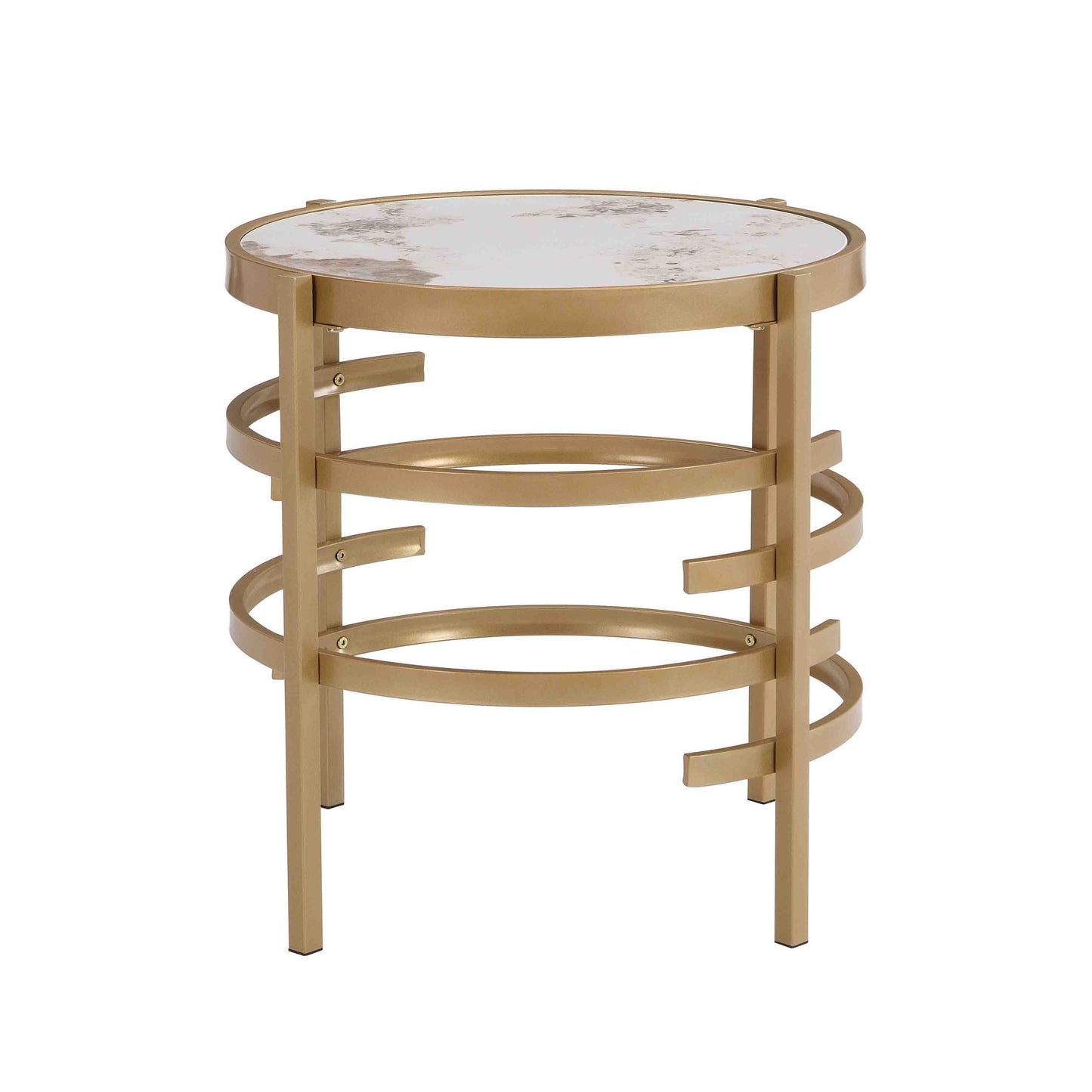 Sintered Stone End Table (gold)