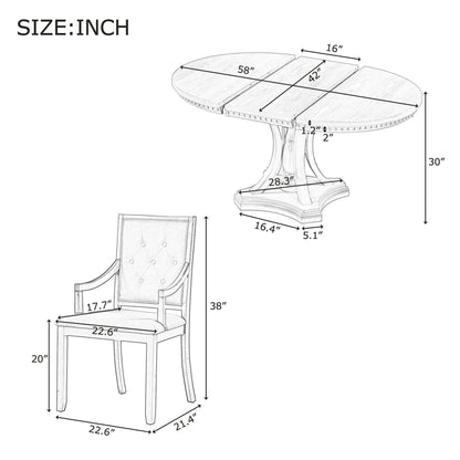 Thando 5 Piece Dining Table Set